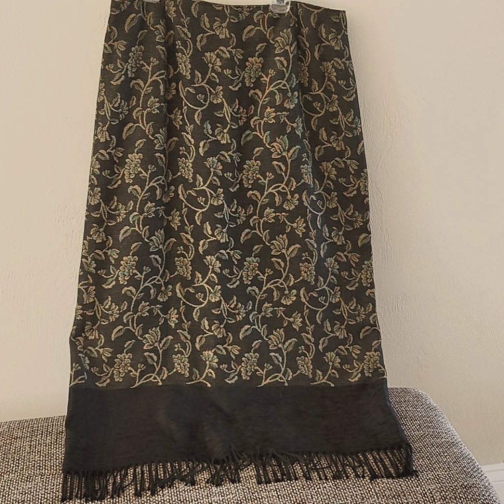Skirt Stylish Ankle Length Fringe Bottom Lined